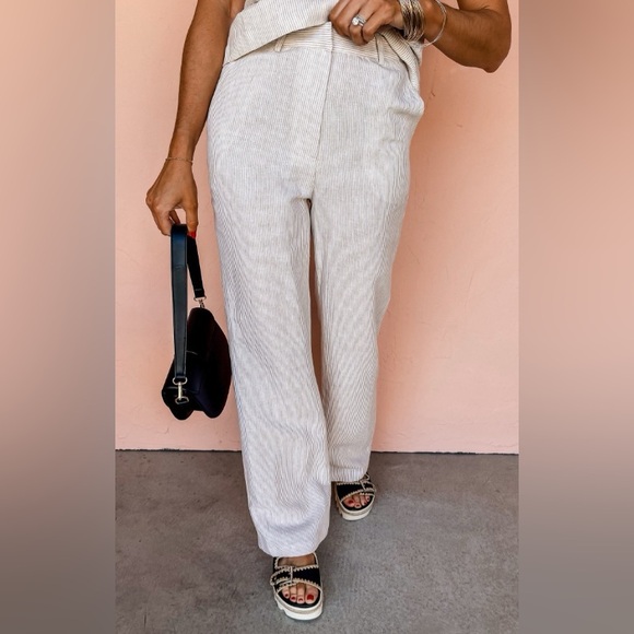 Striped Linen Matching Set - Picture 3 of 6